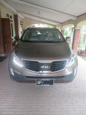 2013 Kia Sportage Used Car motor car for sale in Myanmar car market and price.