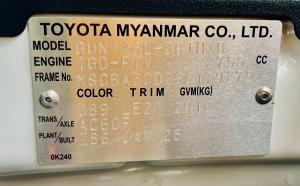 2025 toyota hilux adventure used car online car sale ad - 13, yangon, myanmar