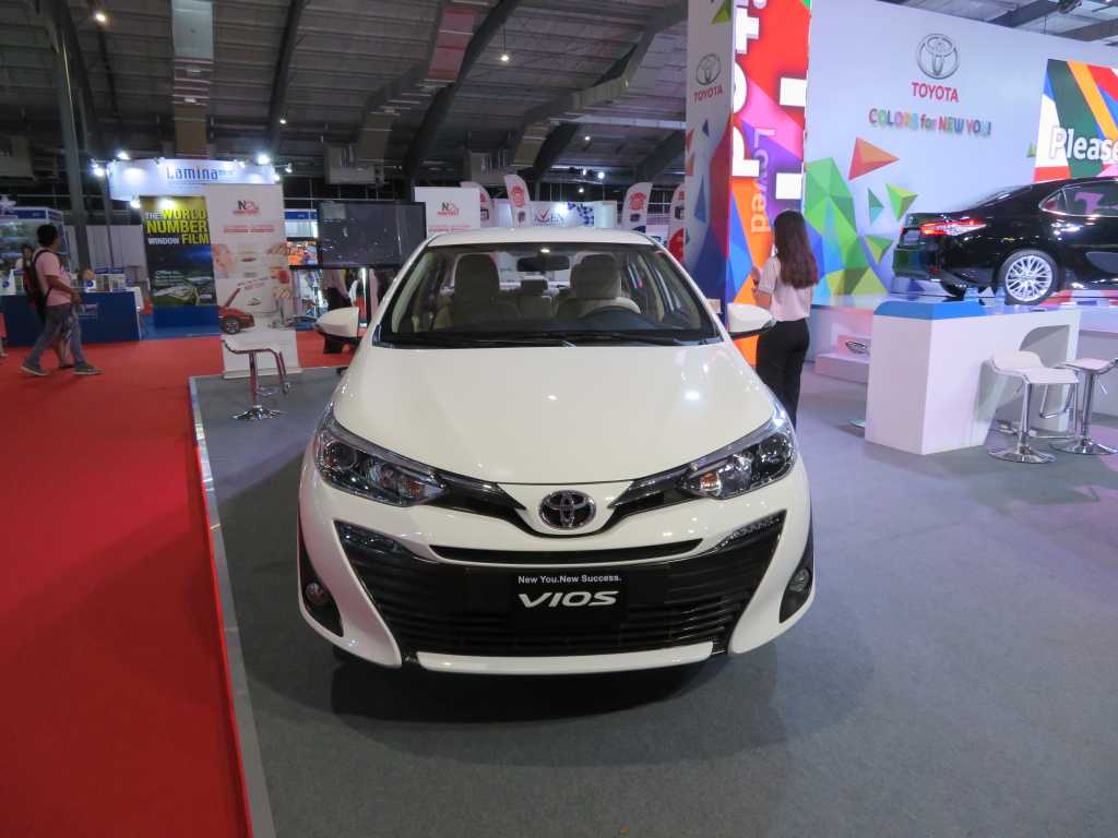 Toyota vios. Price $21,800. 1.3 Liter gasoline. Continuously Variable Transmission (CVT). Comes in 4 grades G, E2, J, T4. Push Start (For Grade G E2).
