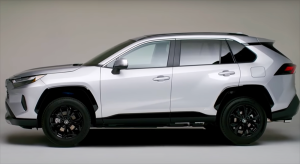 New 2022 Toyota Rav4 hybrid compact crossover suv